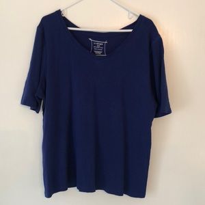 Bluish-purple tee